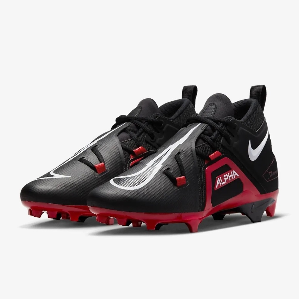 Mens Nike Alpha Menace Pro 3 Football Cleats Black Red CT6649-004 no box